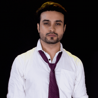 Man In White Shirt And Purple Tie GIF