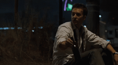 Man In White Shirt And Tie Holding Beer GIF