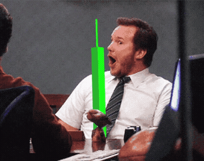 Man In White Shirt And Tie Holding Green Stick GIF
