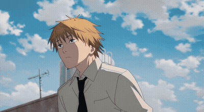 Man In White Shirt And Tie Looking Up GIF