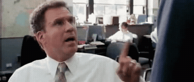 Man In White Shirt And Tie Pointing GIF