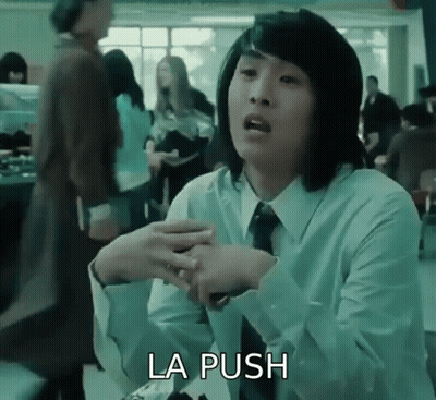 Man In White Shirt And Tie Saying La Push GIF