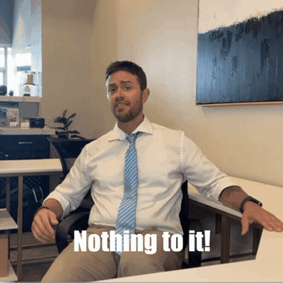 Man In White Shirt And Tie Saying Nothing To It GIF