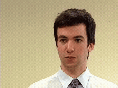 Man In White Shirt And Tie Serious Look GIF