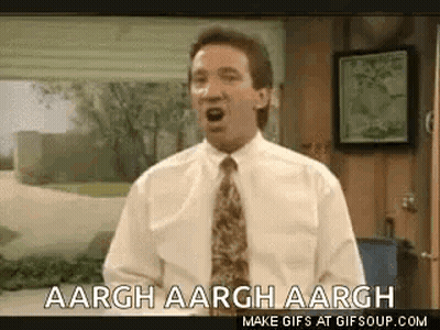 Man In White Shirt And Tie Shouting At Window GIF
