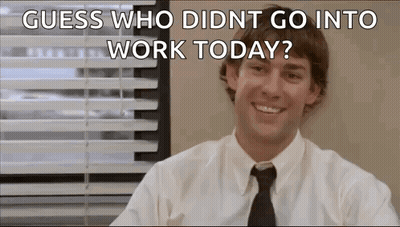 Man In White Shirt And Tie Smiling At Desk GIF