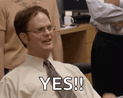 Man In White Shirt And Tie Smiling Saying Yes GIF