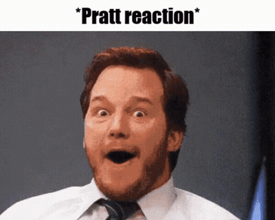 Man In White Shirt And Tie Surprised Pratt Reaction GIF
