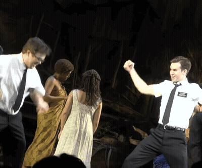 Man In White Shirt And Tie With Mormon Name Tag GIF