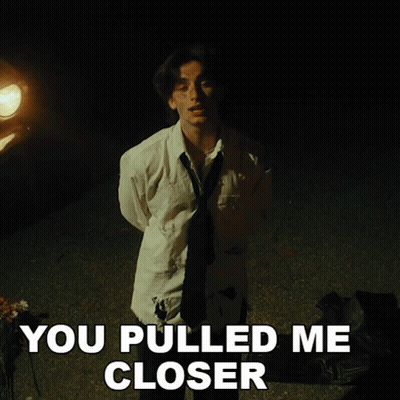 Man In White Shirt And Tie You Pulled Me Closer GIF