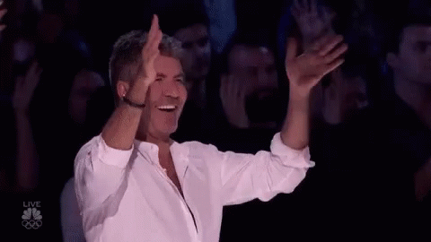 Man In White Shirt Applauding GIF