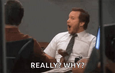 Man In White Shirt Asking Why GIF