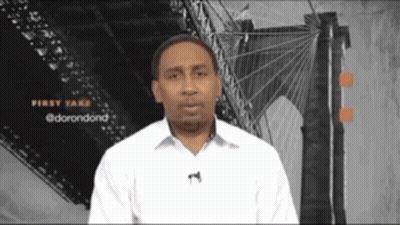 Man In White Shirt At Bridge Saying First Take GIF