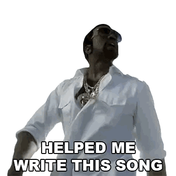 Man In White Shirt Dancing Helped Me Write This Song Sticker