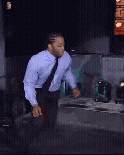 Man In White Shirt Dancing GIF
