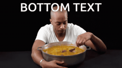 Man In White Shirt Eating Soup GIF