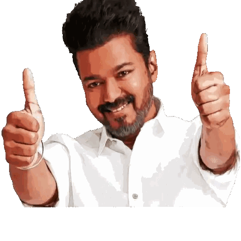 Man In White Shirt Giving Thumbs Up Sticker
