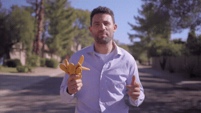 Man In White Shirt Giving Thumbs Up GIF