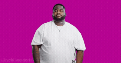 Man In White Shirt Holding Trash Can GIF