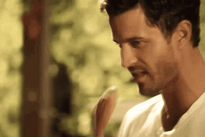 Man In White Shirt Holding Wooden Spoon GIF