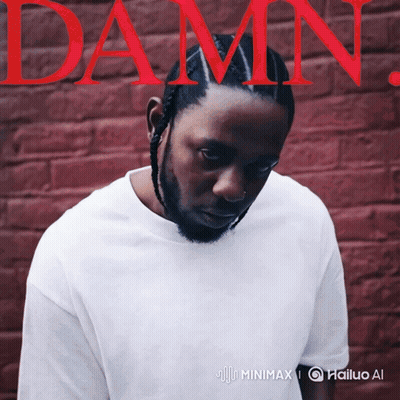 Man in White Shirt in Front of Red Brick Wall Saying Damn