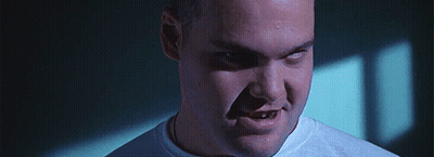 Man In White Shirt Making Angry Face GIF