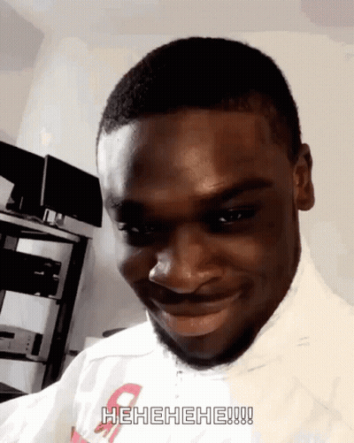 Man In White Shirt Making Funny Face GIF