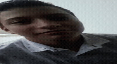 Man In White Shirt Making Funny Face GIF