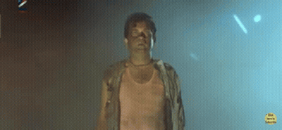 Man In White Shirt Making Funny Face Proud GIF