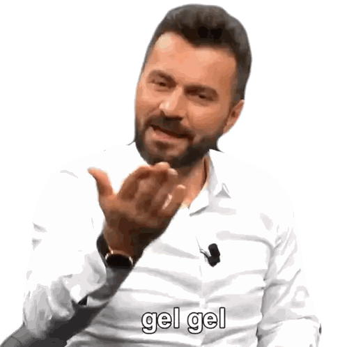 Man In White Shirt Making Gesture Gel Gel Sticker