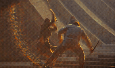 Man In White Shirt Making High Five Gesture GIF