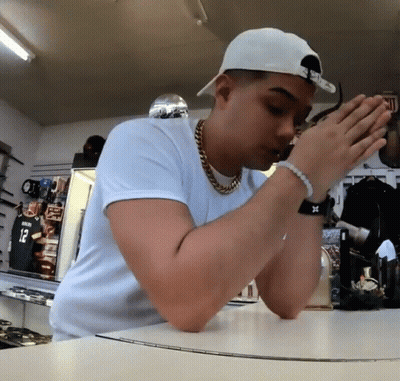 Man In White Shirt Number 12 GIF