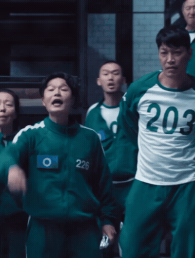 Man In White Shirt Number 203 GIF