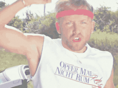Man In White Shirt Ophthalmic Night Run GIF