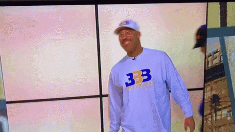 Man In White Shirt Saying 333 GIF