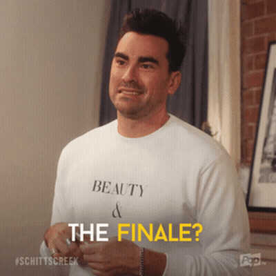 Man In White Shirt Saying Beauty And The Finale GIF