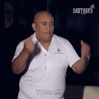 Man In White Shirt Saying Brothers Dancing GIF
