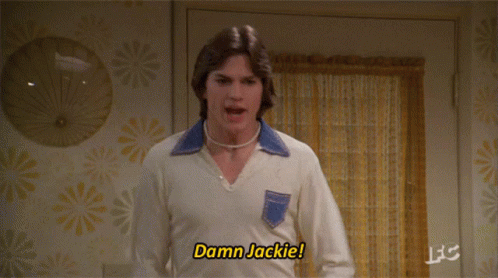 Man In White Shirt Saying Damn Jackie GIF