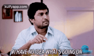 Man In White Shirt Saying I Have No Idea GIF