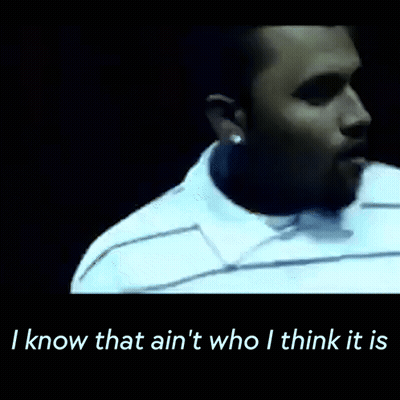 Man In White Shirt Saying I Know That Ain't Who I Think It Is GIF