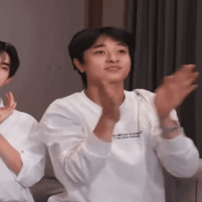 Man In White Shirt Saying I Love You Clapping GIF