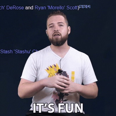Man In White Shirt Saying It's Fun GIF