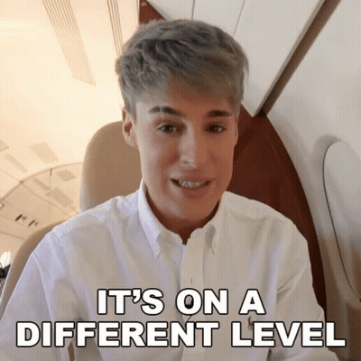 Man In White Shirt Saying It's On A Different Level GIF