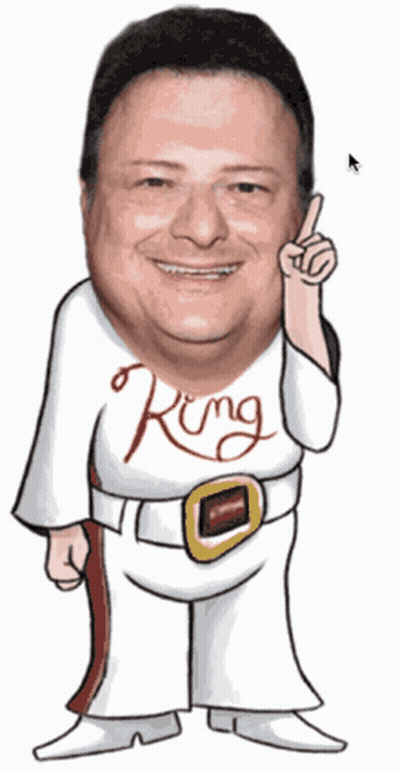 Man In White Shirt Saying King GIF