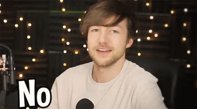 Man In White Shirt Saying No GIF