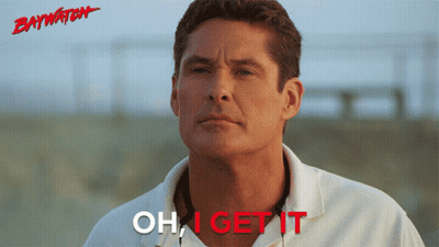 Man In White Shirt Saying Oh I Get It GIF