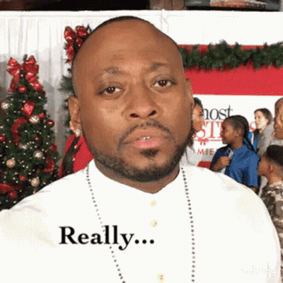 Man In White Shirt Saying Really GIF