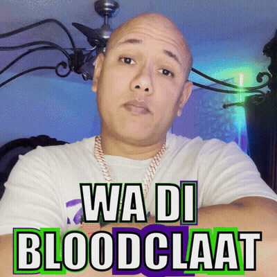 Man In White Shirt Saying Wa Di Bloodclaat GIF