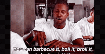 Man In White Shirt Saying You Can Barbecue It GIF
