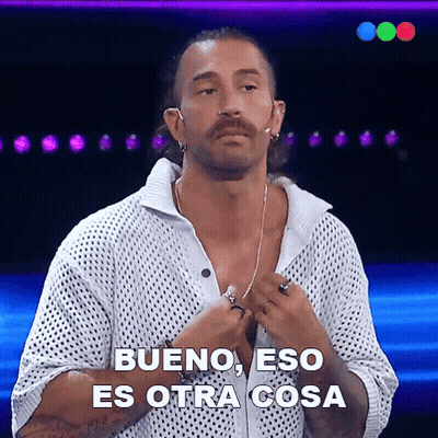 Man In White Shirt Says Bueno Eso Es Otra Cosa GIF